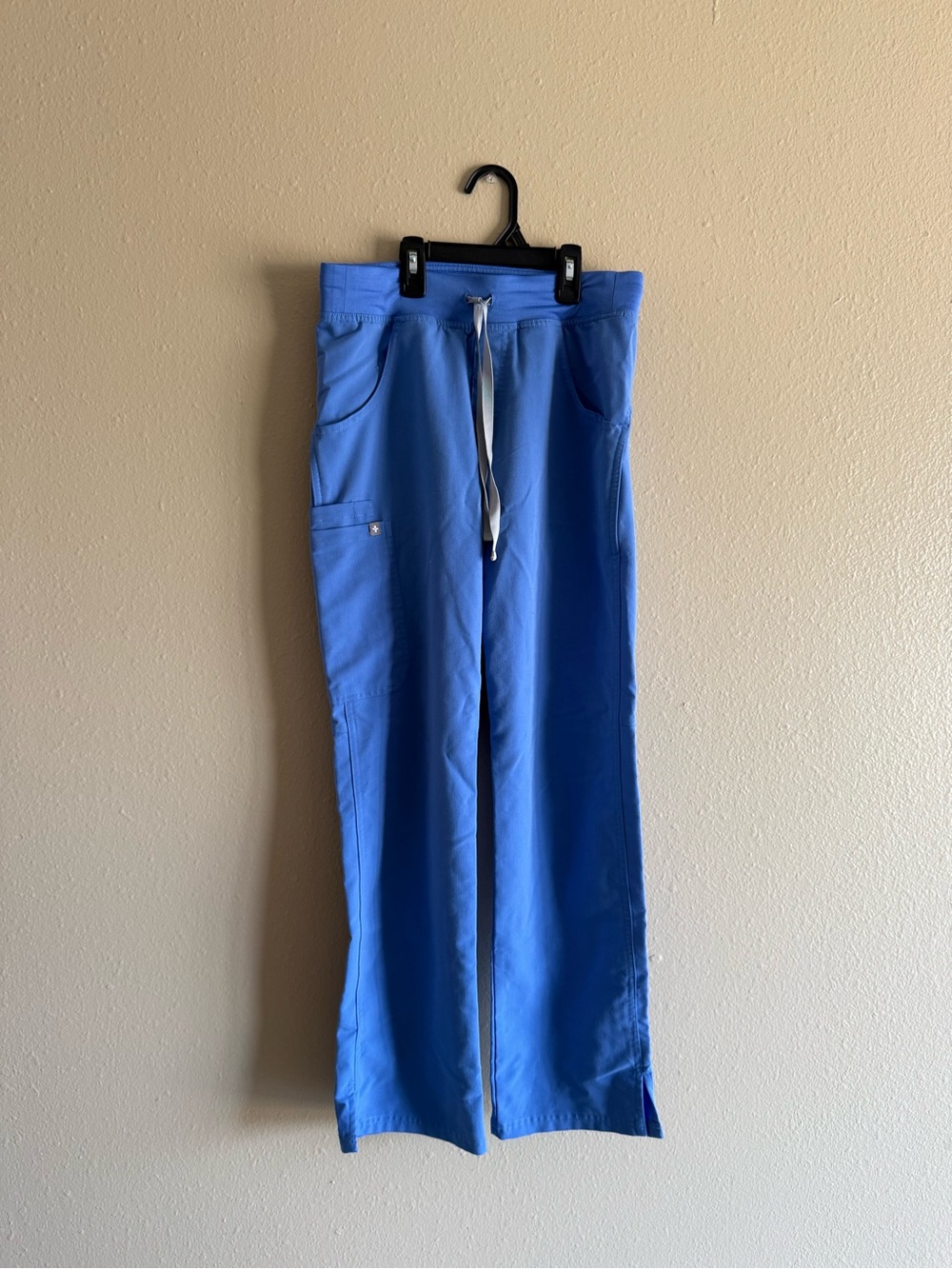 Figs Light Blue Drawstring Scrub Pants